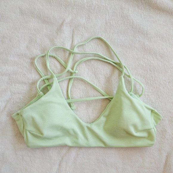 NWT ZAFUL Criss Cross Textured Padded Bikini Mint - Picture 9 of 11